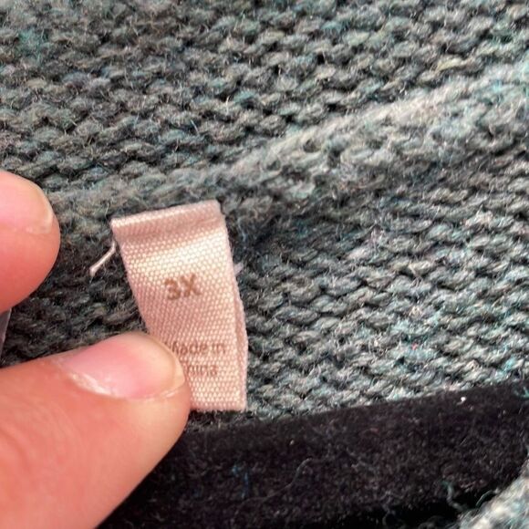 Soft Surroundings Sweater Womans 3xl Hunter Green Oversized Wool Soft Warm Cozy - Picture 5 of 16